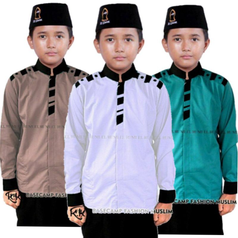 Bisa Cod Baju  Koko  Anak  usia  8 13  tahun  Koko  Elrumi Koko  