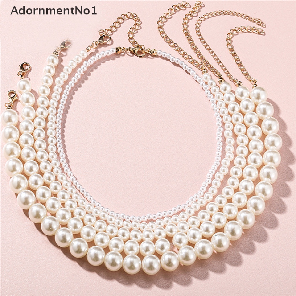 (AdornmentNo1) Kalung Mutiara Imitasi Besar Untuk Wanita