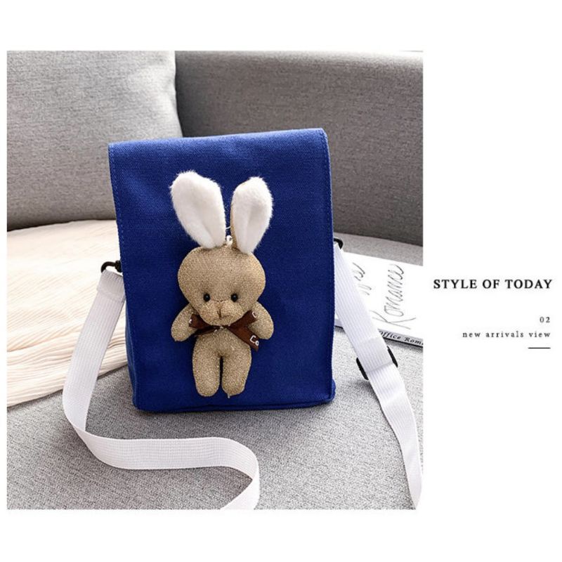 HOT SALE 19 DISKON TAS IMPORT/TAS SELEMPANG MINI/TAS IMPORT MODEL KOREA STYLISH JALAN JALAN/TAS SELEMPANG BONEKA ALA ALA KOREA/TAS IMPORT MODEL TERBARU/TAS HANGOUT ANAK REMAJA