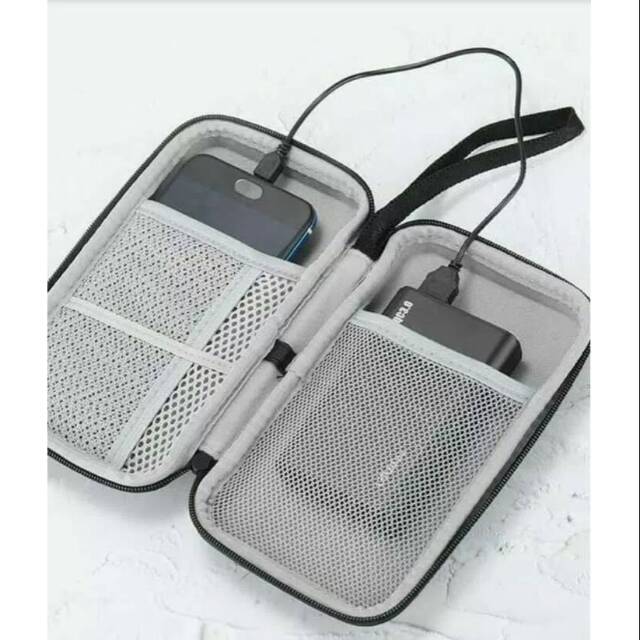 Tas power bank E02 / korean gadget wallet robot