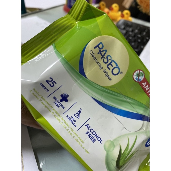 Tissue Tisu Basah PASEO ANTI BACTERIAL 25 sheet PROMO 