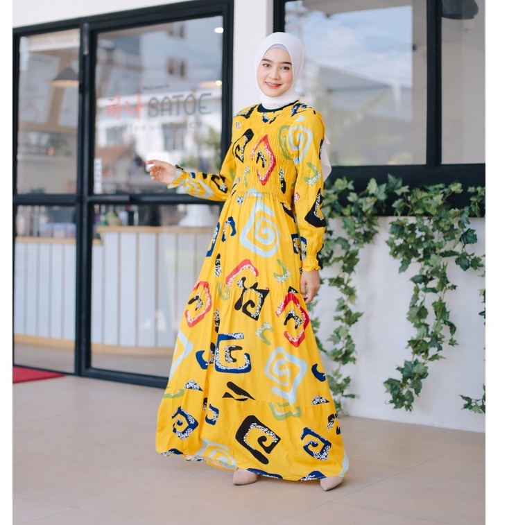 (RPA) GAMIS MELLYA BUSUI DRESS RAYON UNIQLO