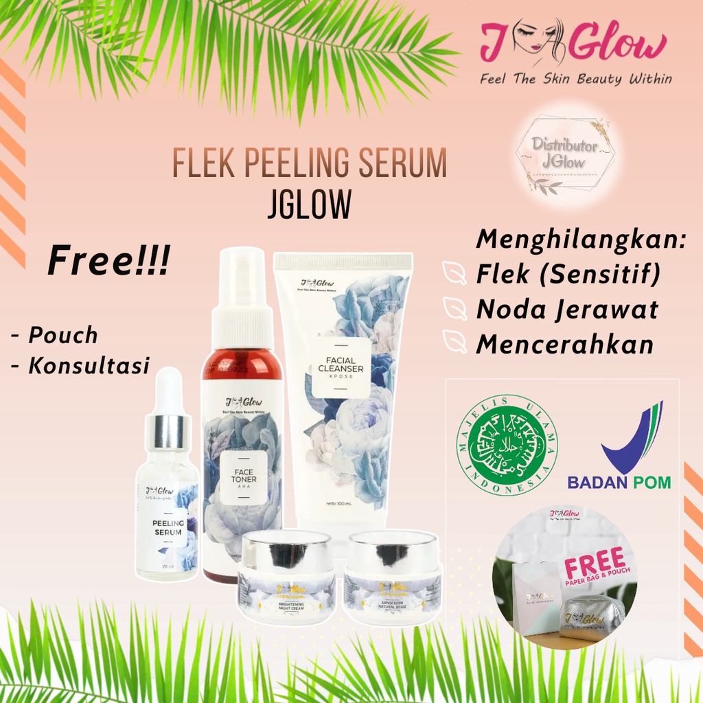 jglow flek j glow jiglow peeling skincare bpom perawatan kecantikan wajah cream pemutih korea pria w