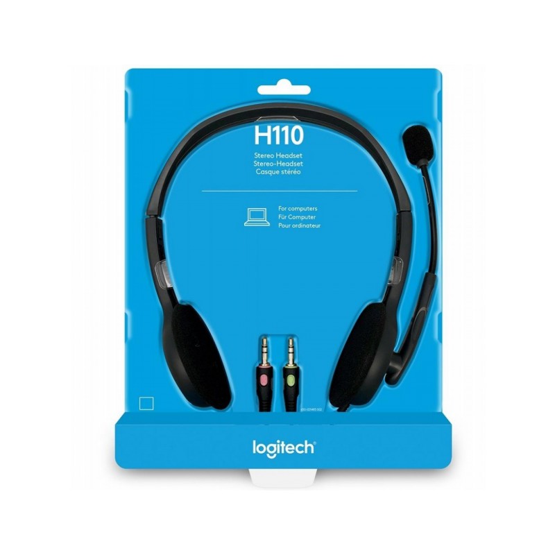 Stereo Headset LOGITECH H110 Headphone With Microphone