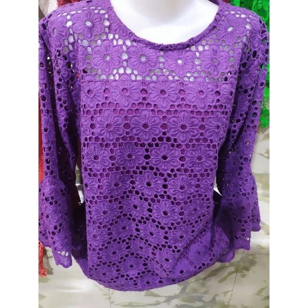 BLOUSE  WANITA RENDA BROKAT CHIBI