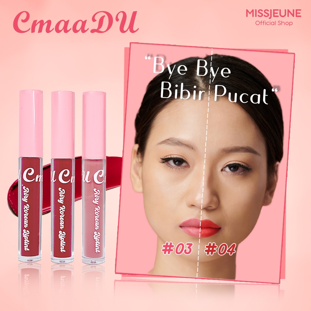 BPOM CMAADU AIRY KOREAN LIPTINT LONGLASTING Liptint korea Tahan lama Waterproof Transferproof