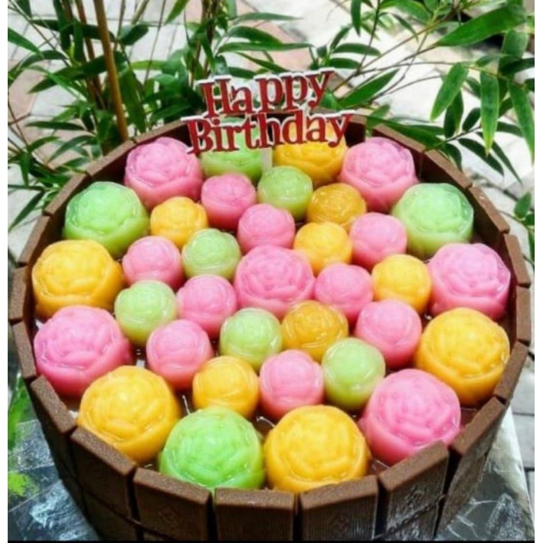 

Puding Bunga Coklat sehat fresh enak