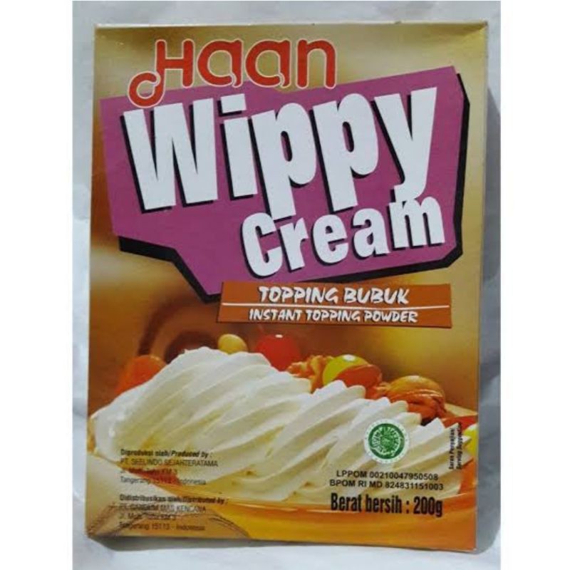 

whippy cream 200 gram