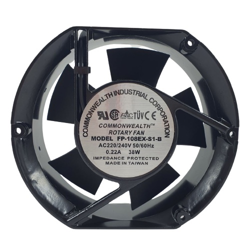 Kipas Pendingin Commonwealth Oval 15cm Rotary Cooling Fan AC 15 x 17 x 5 cm Bearing FP-108EX-S1-B