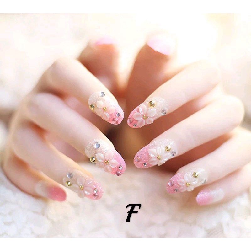 KUKU PALSU MURAH GLAMOUR/ FAKE NAILS FREE LEM KUKU/KUKU PALSU 3D PENGANTIN