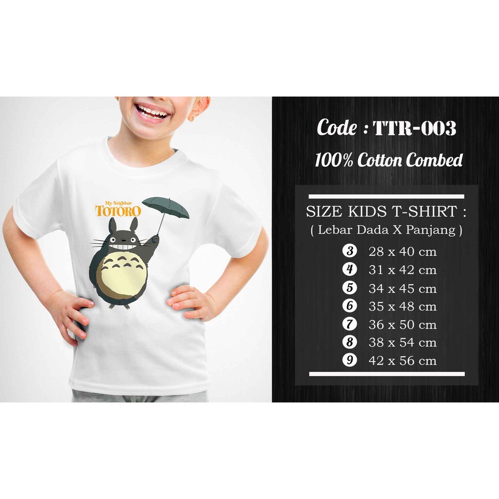 [FREE NAMA!!] Kaos Anak &amp; Family Totoro 100% COTTON PREMIUM