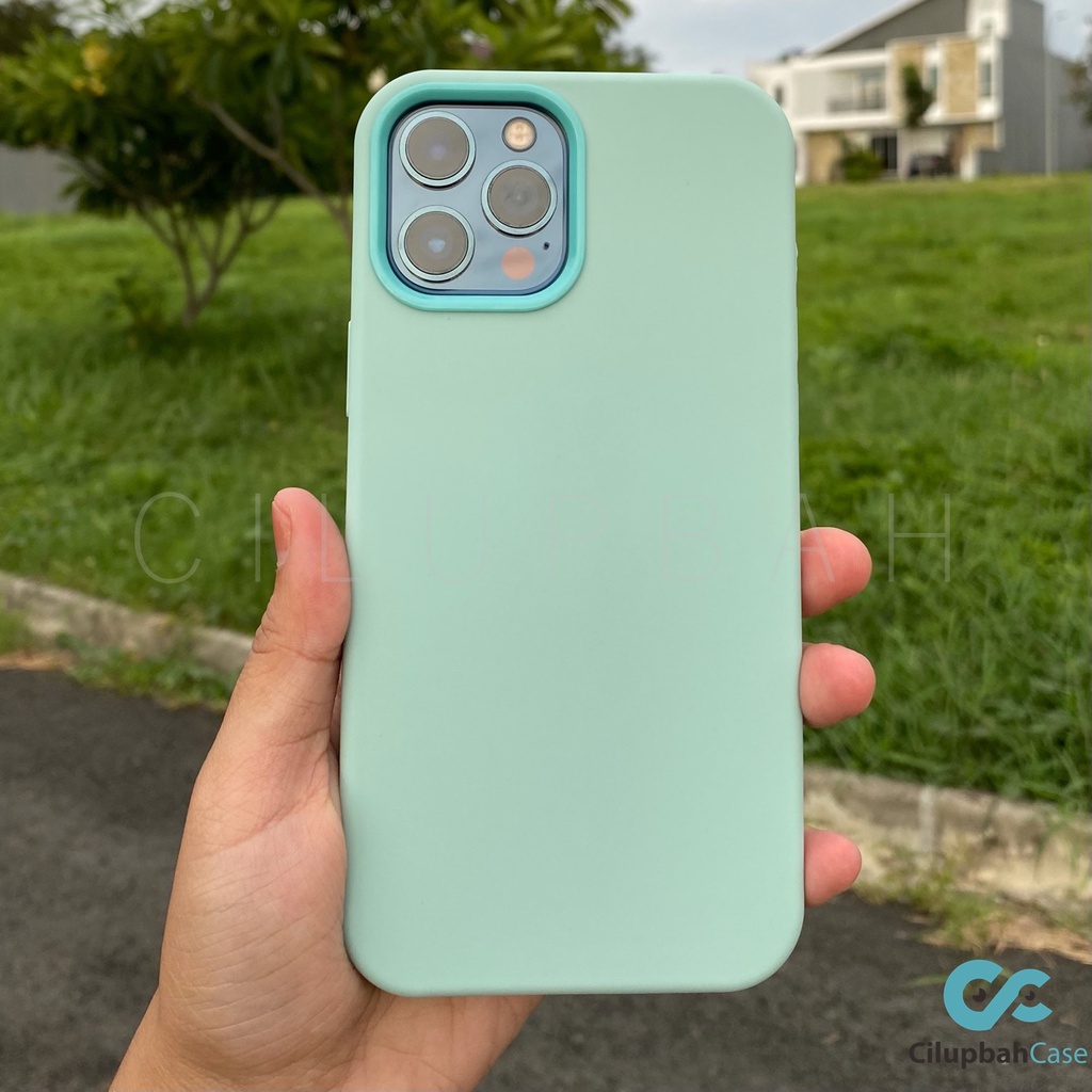 Premium Full Cover Softcase (3) for iPhone 6 7 8 6+ 7+ 8+ SE X XS XR 11 12 13 Mini Pro Max-Minty Green