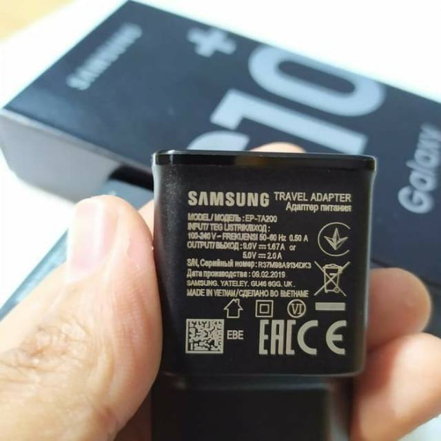 ORIGINAL CHARGER SAMSUNG GALAXY S10 S10+ S10e M20 A50 A70 Fast CHARGING ORIGINAL 100% TYPE C