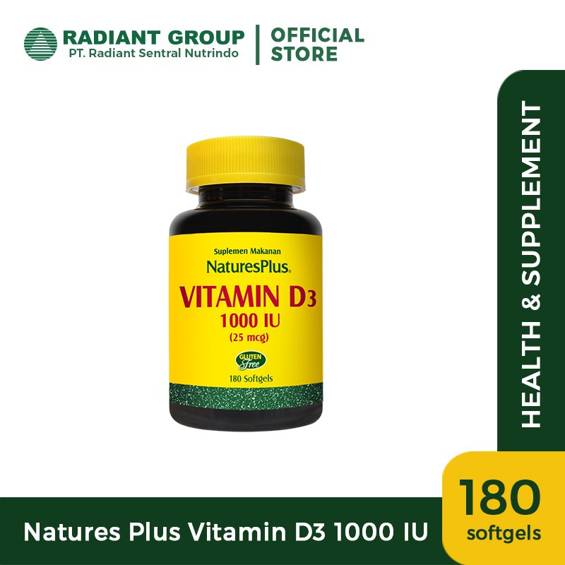 Natures Plus Vitamin D3 1000 IU Shopee Indonesia