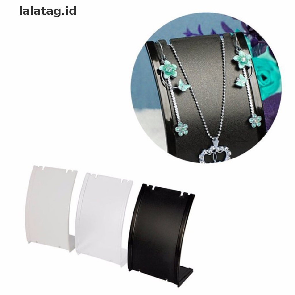 [lalatag] Plastic Necklace Holder Pendant Earrings Display Stand Jewellry Stand Display [ID]