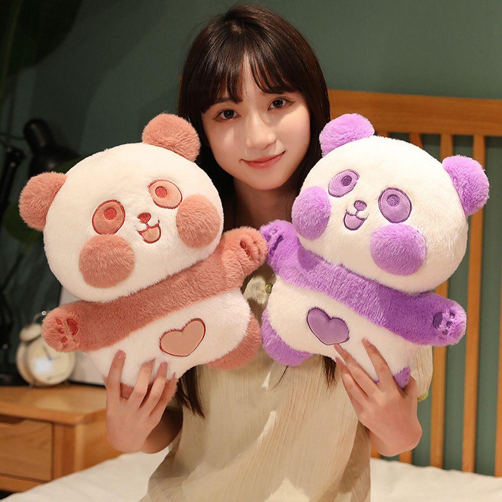 NEEDWAY Dudu Panda Mainan Mewah Lucu Indah Lembut Mainan Hadiah Ulang Tahun Dekorasi Rumah Berbulu Panda Kartun Boneka Mainan