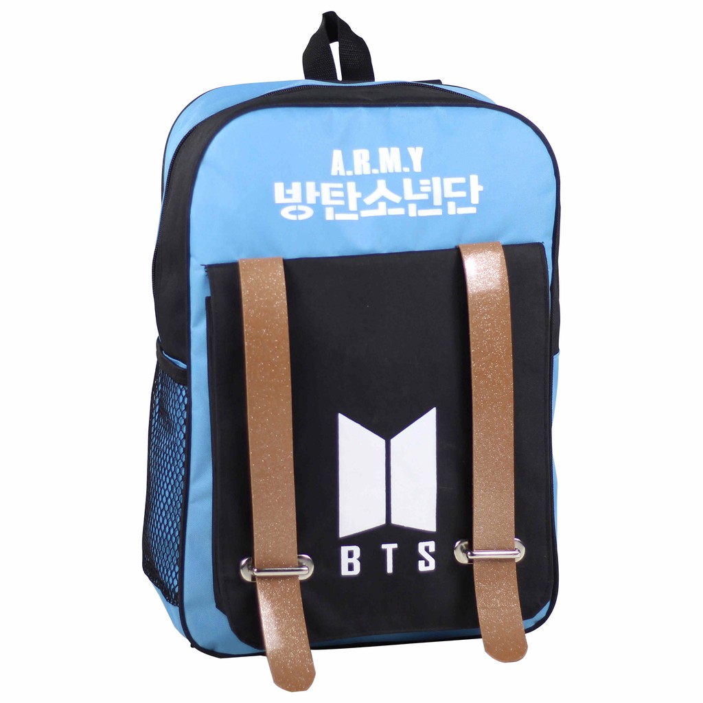 Tas Ransel Keren Biru Muda Backpack Sekolah Piknik Tas Multifungsi Laptop In for Army