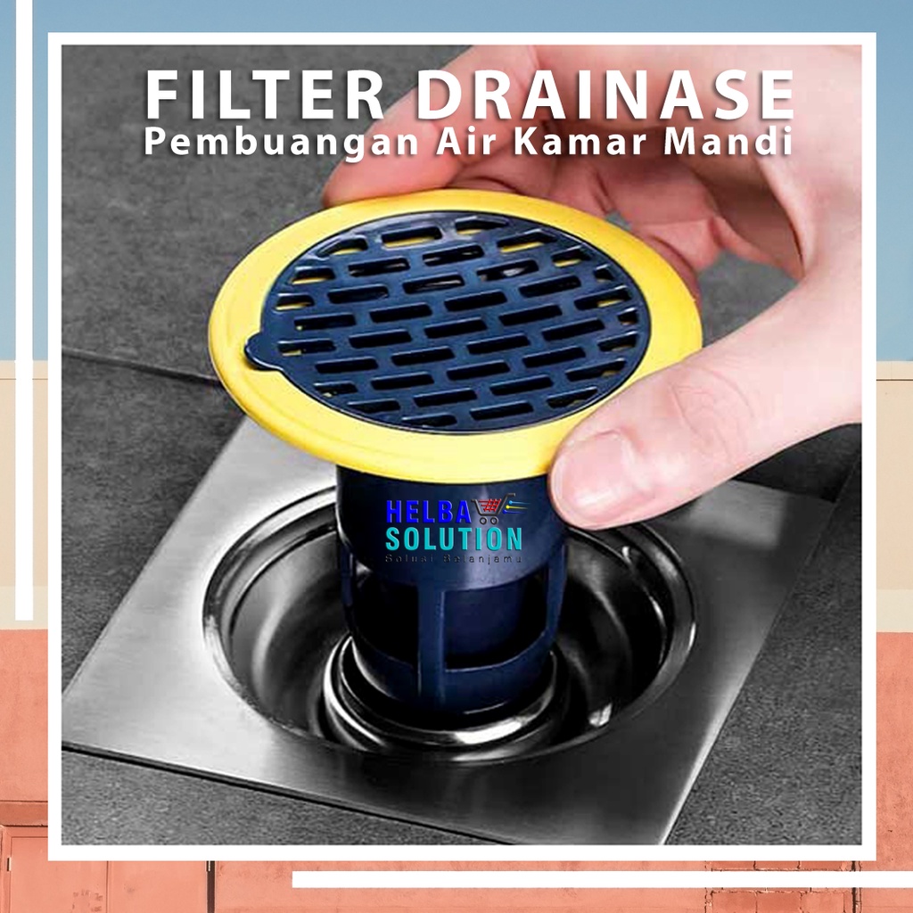 Saringan Lubang DRAINASE Kamar Mandi Floor Drain Odour Trap FILTER Saluran Lubang Air Got Saringan Pembuangan Air Pencegah Kecoa Serangga Anti Bau