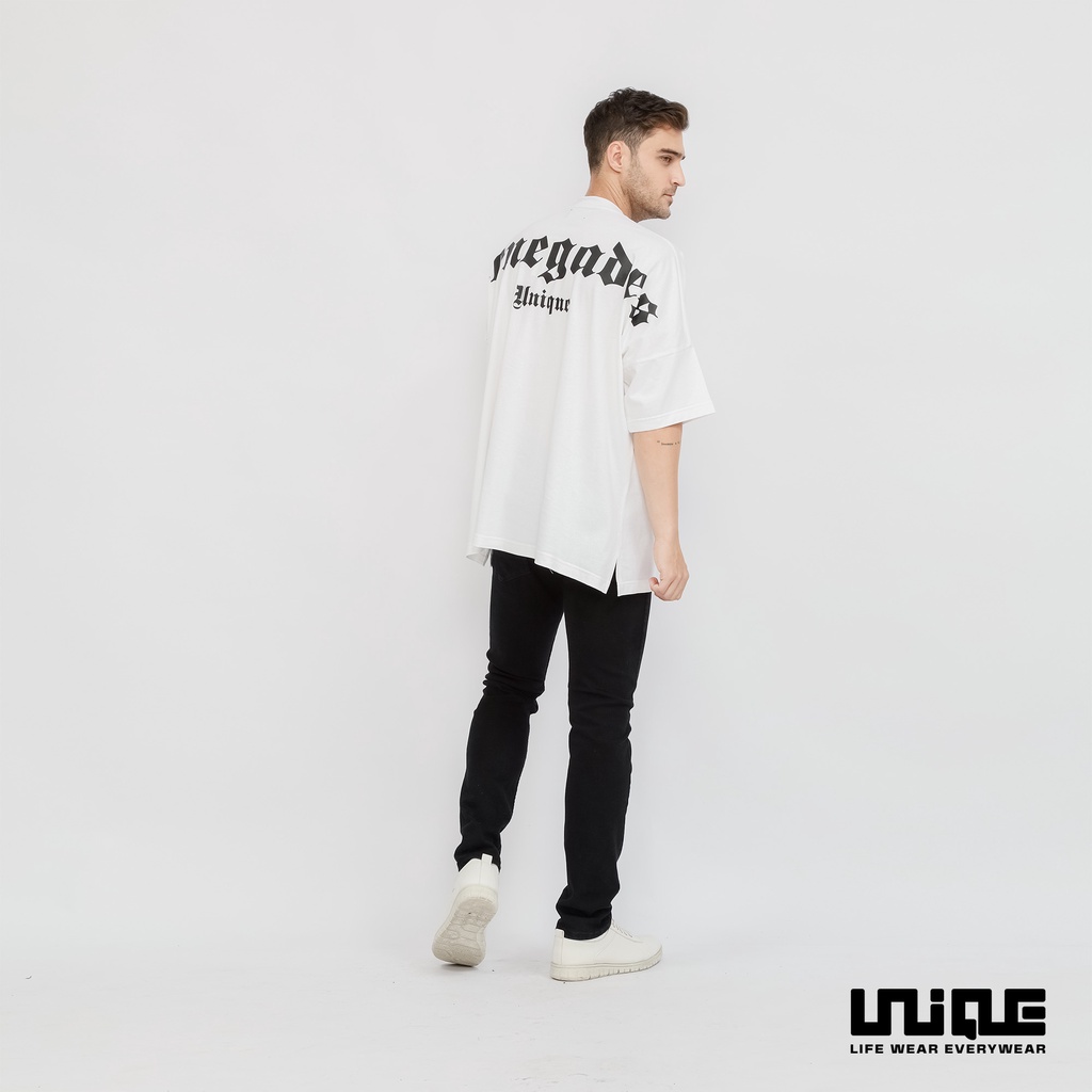 UNIQUE - (Brand Series) Kaos Oversize Renegades White