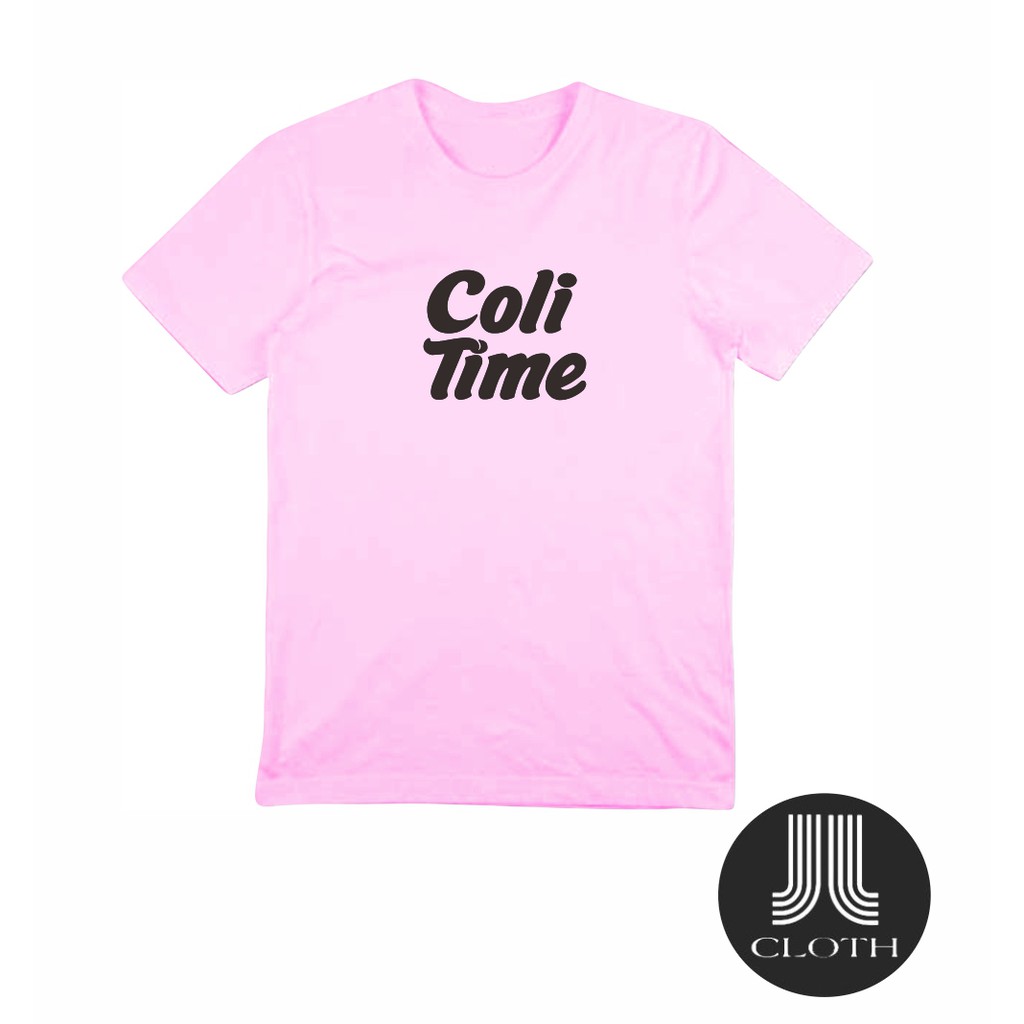 TSHIRT BAJU KAOS DISTRO PRIA WANITA PLESETAN COLI TIME COTTON COMBED 30S