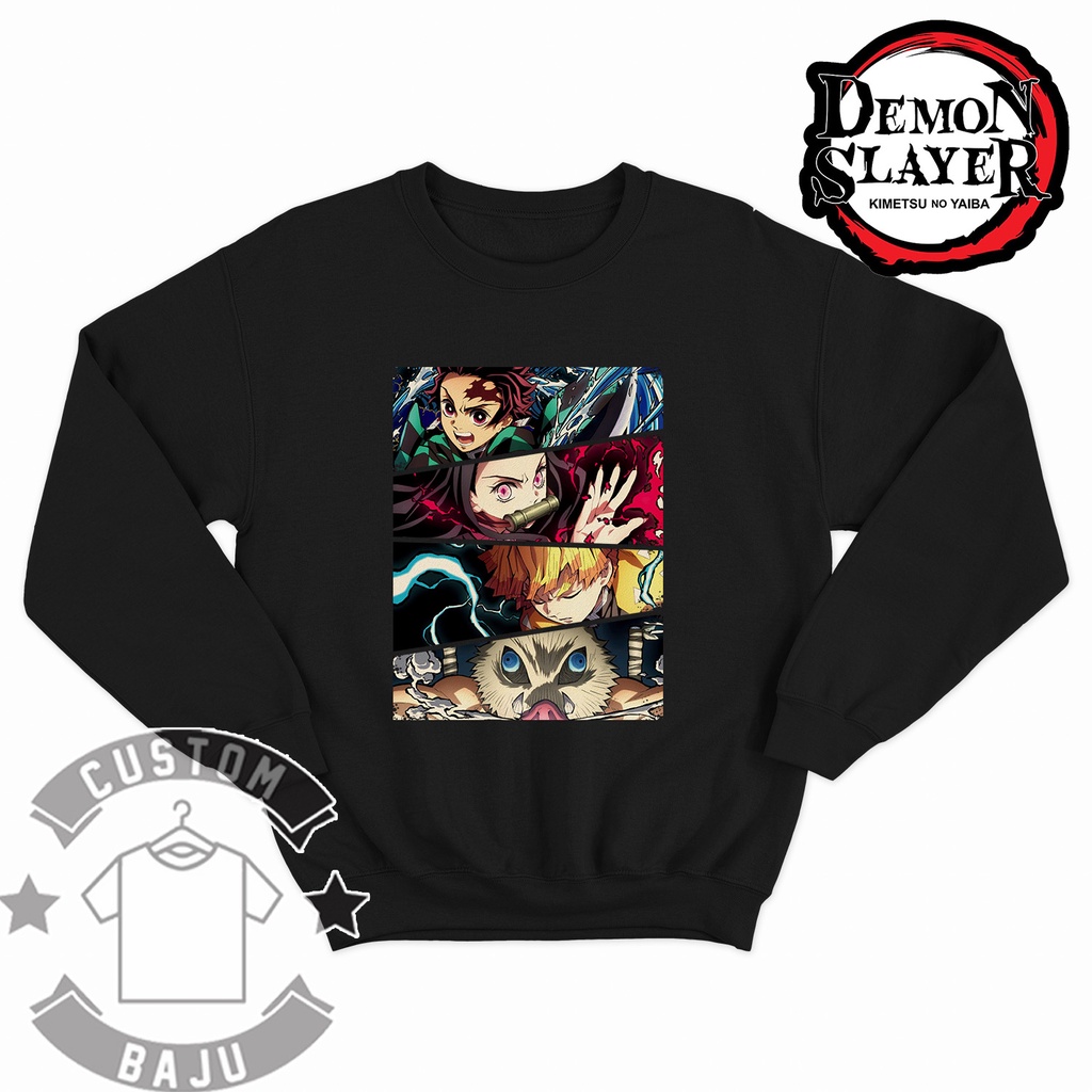 Sweater Crewneck Angry Stare Anime Demon Slayer Kimetsu no Yaiba 887