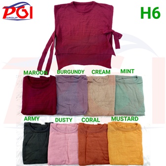 H ( H0006 ) OUTER VEST RAJUT TALI PINGGIR / ROMPI RAJUT PREMIUM / KWALITAS TERBAIK / HARGA GROSIR