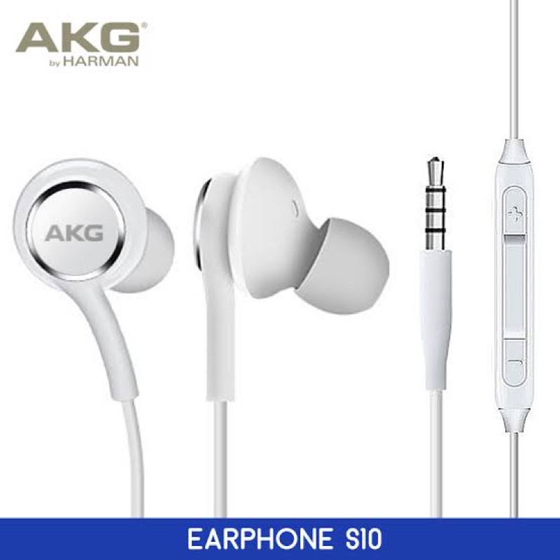 GROSIR Handsfree samsung pack mika kaca akg s10plus kuping metal bass super mantul bener