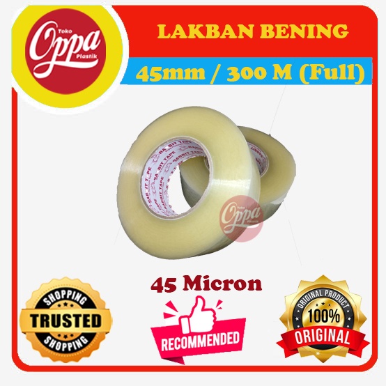 LAKBAN 2 INCH 300 M / LAKBAN 45 300M FULL / ISOLASI BENING