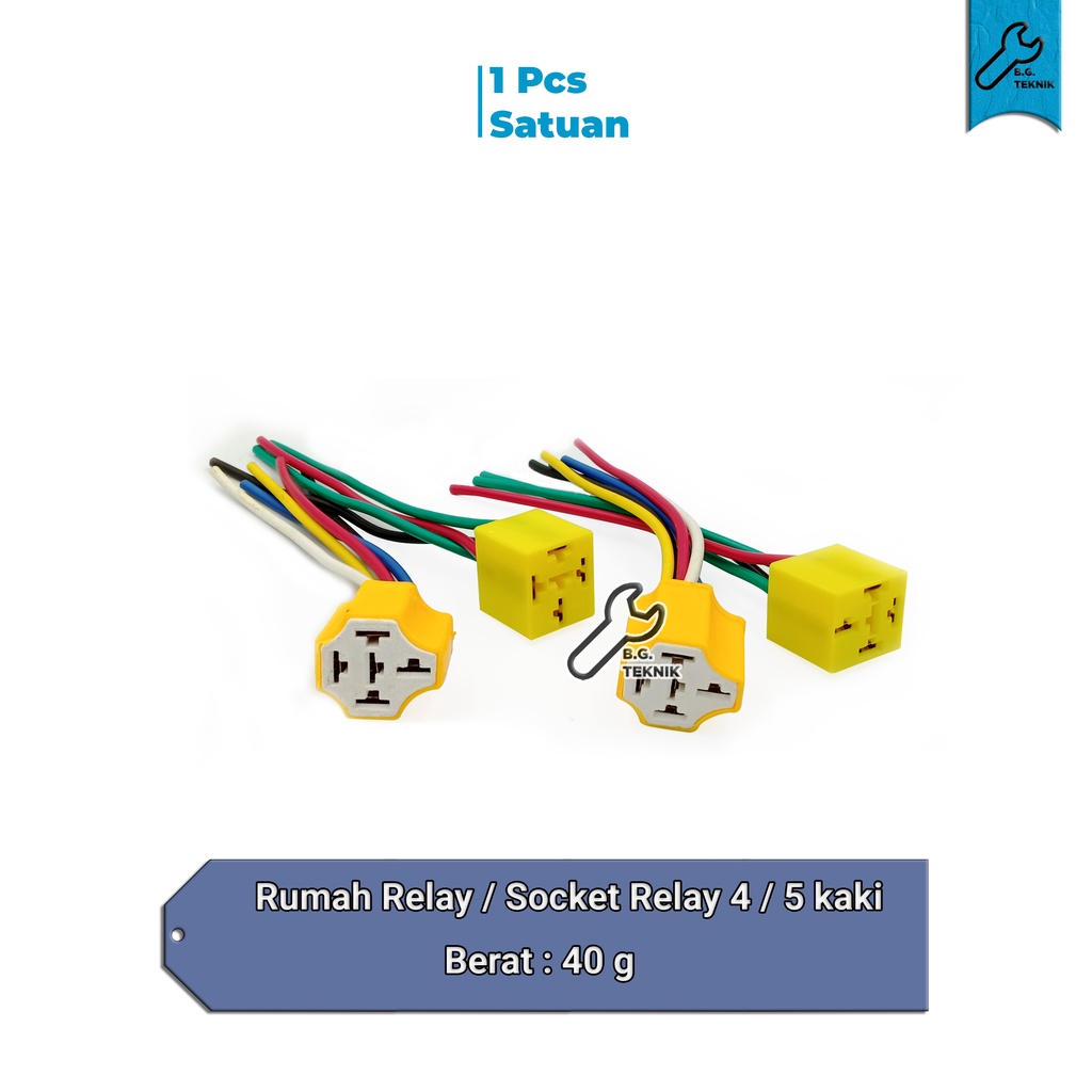 Rumah Relay / Socket Relay 4 atau 5 kaki