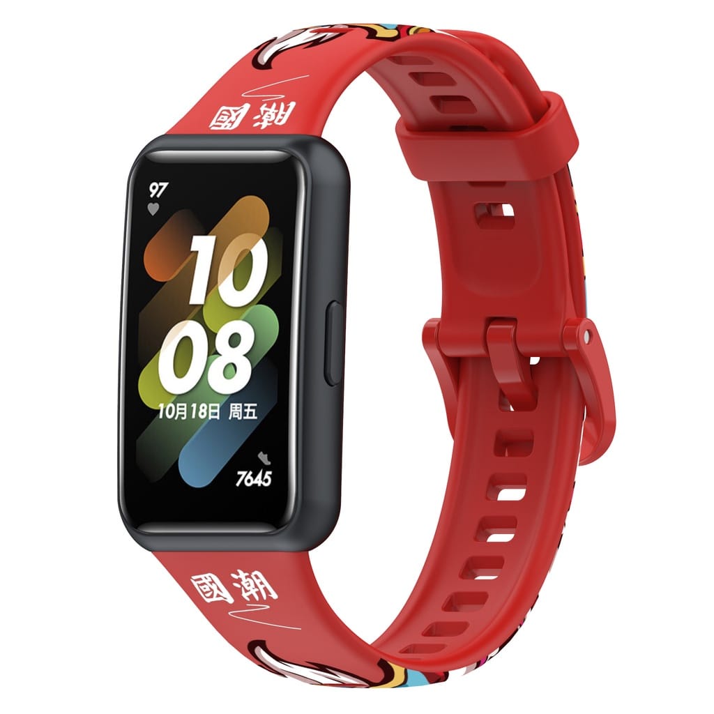 Tali jam silicon HUAWEI BAND 7 MOTIF Strap Band Quick Release 19mm