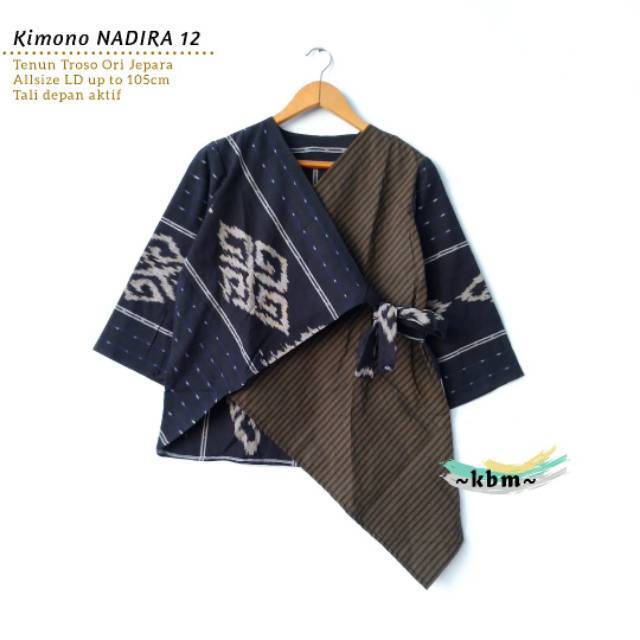 Seri Kimono nadira ori tenun troso dan blus tenun