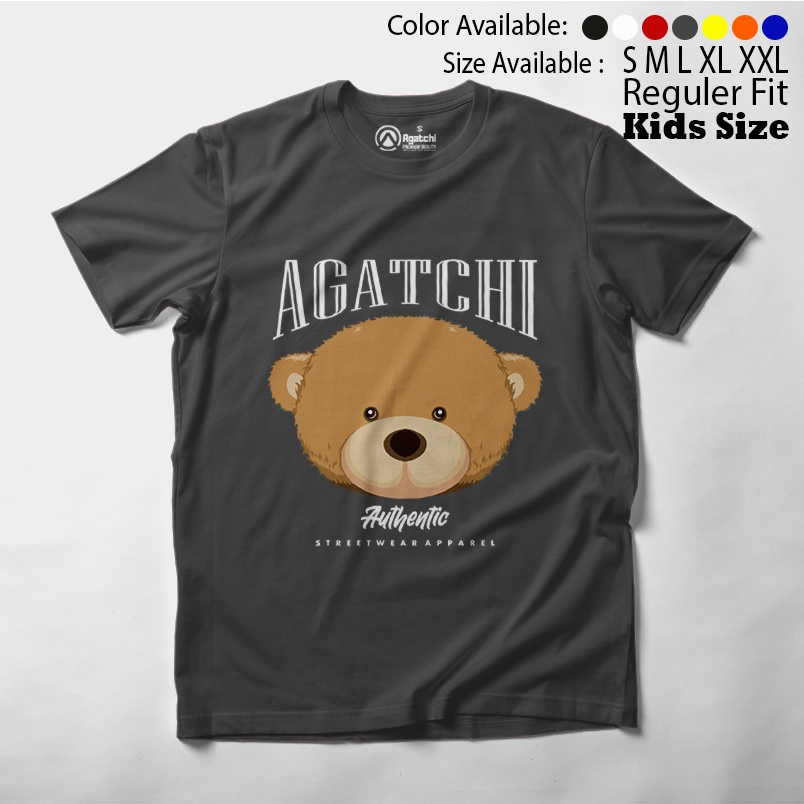 Baju Kaos Atasan Anak Laki - laki dan Perempuan Boneka Beruang Teddy Bear