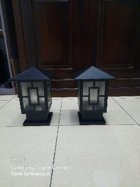 LAMPU HIAS TAMAN PILAR TEMBOK PAGAR MINIMALIS V11 Shopee 