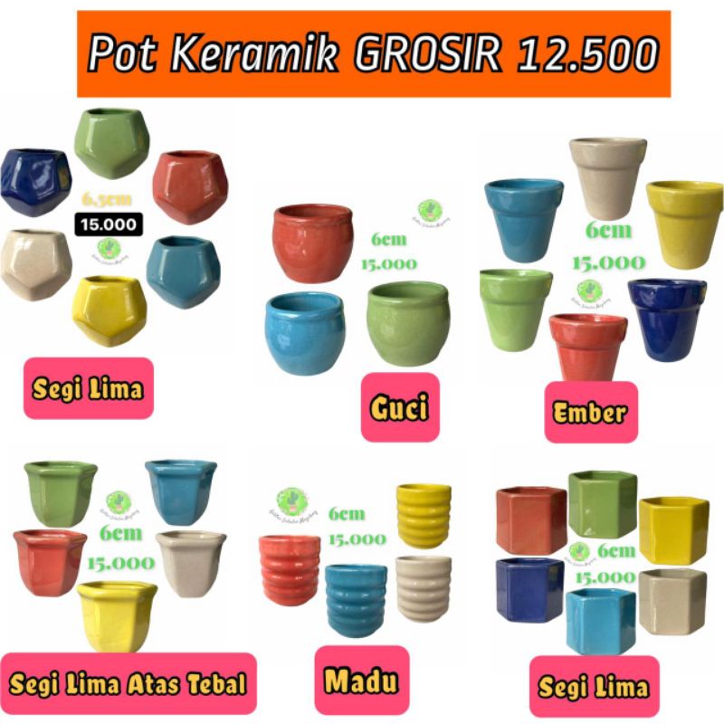 Pot Keramik Grosir