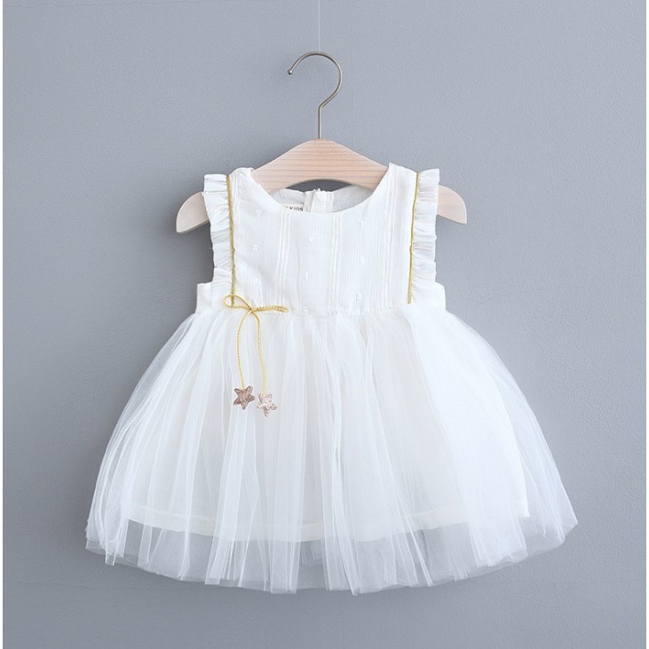 DT31- Dress bayi/baju dress bayi /pakaian bayi anak perempuan  motif tutu  bintang kualitas premium