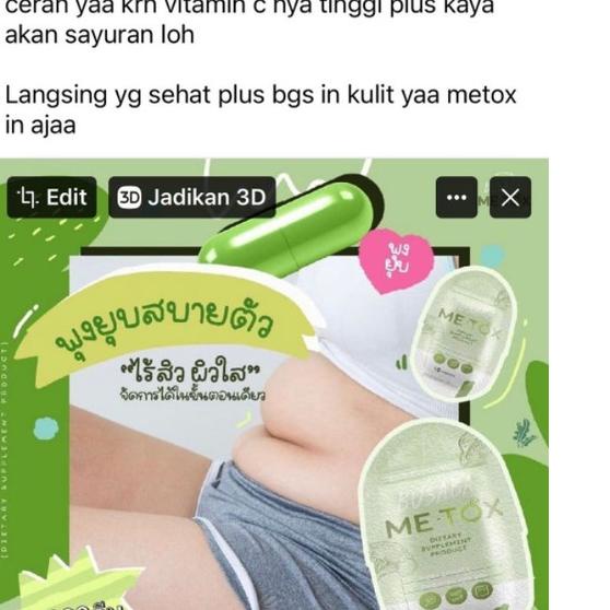 

゜ ME-TOX real buah dan sayur | metox kempesin perut dalam 3 hari セ