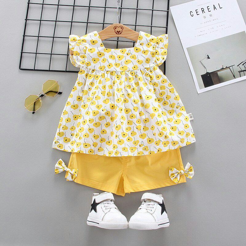 Setelan Set 2pcs Anak Perempuan Flower DANDELION