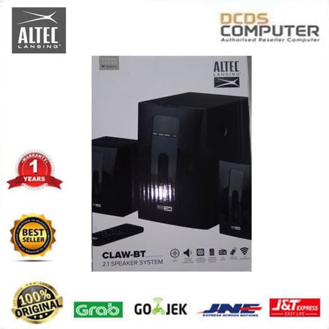 Altec Lansing CLAW-BT 2.1 Bluetooth Speaker System Claw BT MR33158 - Black