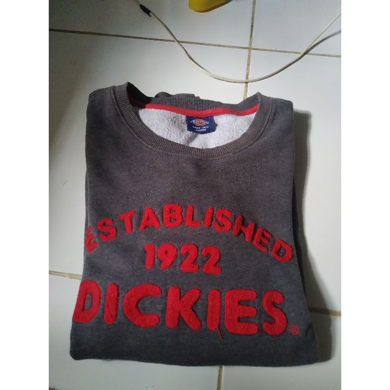 Crewneck dickies abu-abu