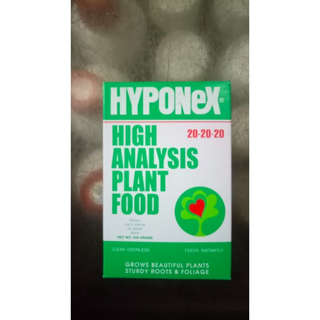 Pupuk Hyponex Hijau Untuk Daun & Bunga Kemasan 100gr