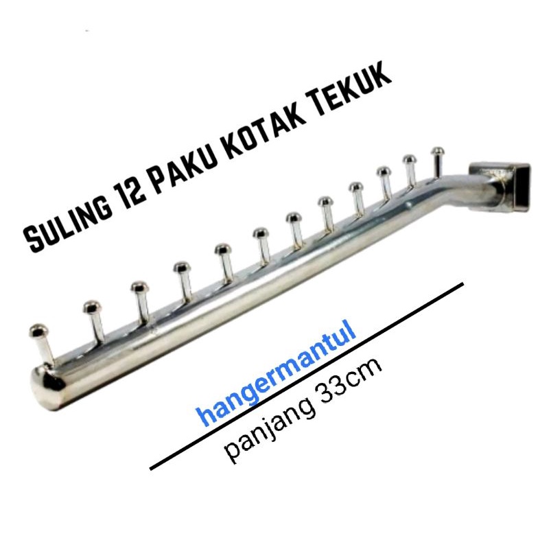 Hanger suling kotak12 tekuk untuk pipa kotak