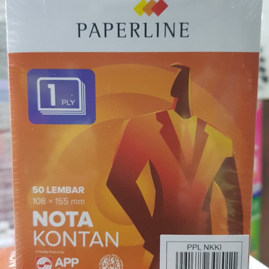 

Nota kontan PAPERLINE 1Ply 50 lbr isi 10 buku