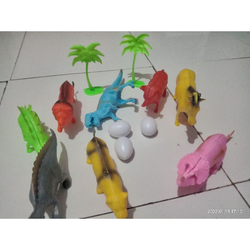 mainan anak animal dinosaurus dan aneka bintang isi 8 karakter hewan