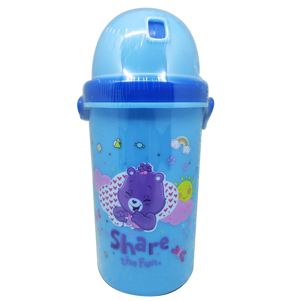 Botol Minum Karakter Anak 750ml + Sedotan Tali BPA FREE - Random Color