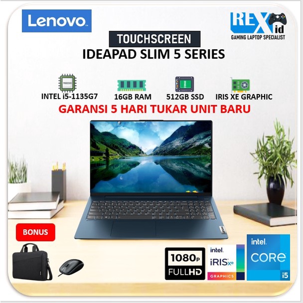 LENOVO IDEAPAD SLIM 5 TOUCH i5 1135G7 16GB 512SSD W10 15.6FHD IPS