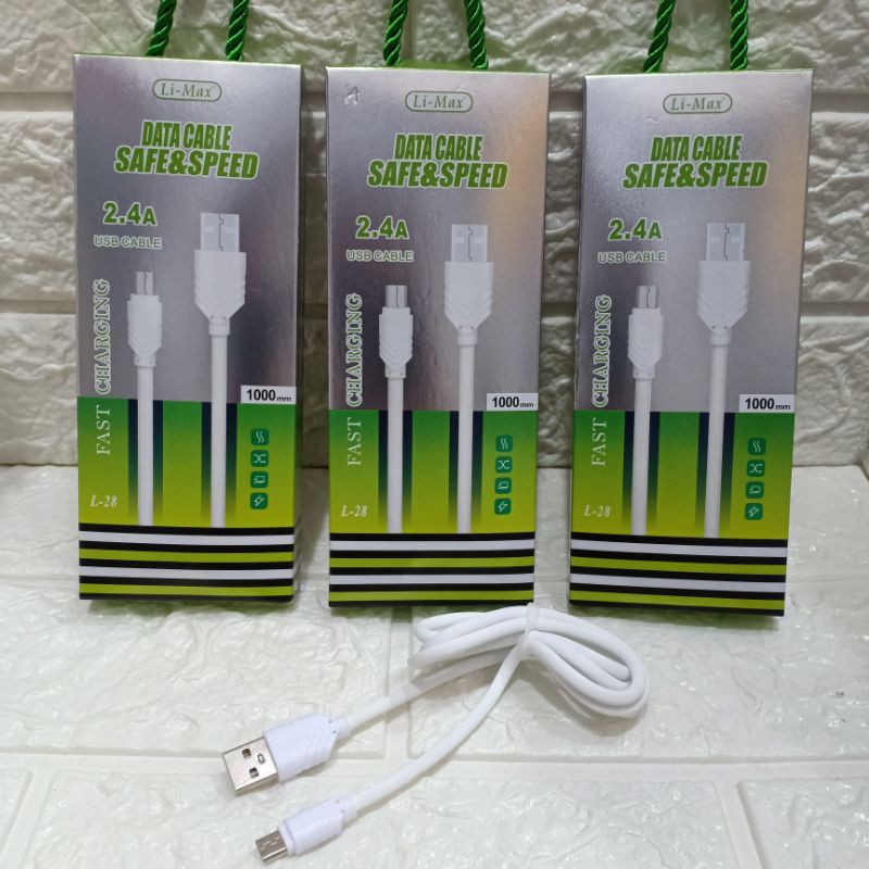 Kabel limax fast charging 2.4A micro usb