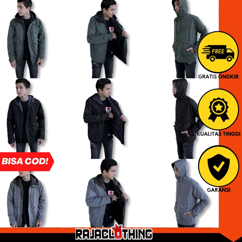 RCL - Jaket Winter | Jaket Musim Dingin | Jaket Tebal Anti Angin (gratis masker) / Jaket Parka Gunung Pria Wanita Dustine Anti Angin Original NWS Kekinian