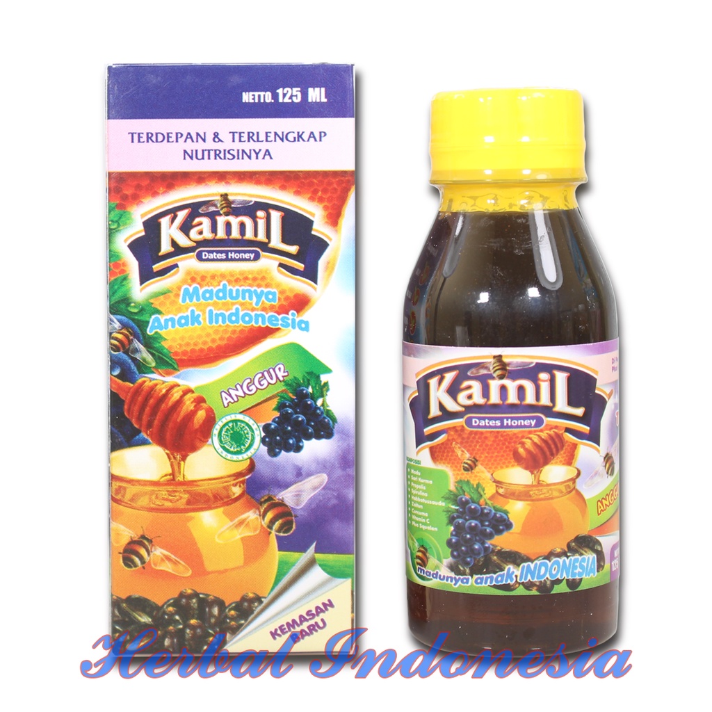 Madu Anak KAMIL Rasa Anggur 125ml - Madunya Anak Indonesia - Nafsu Makan