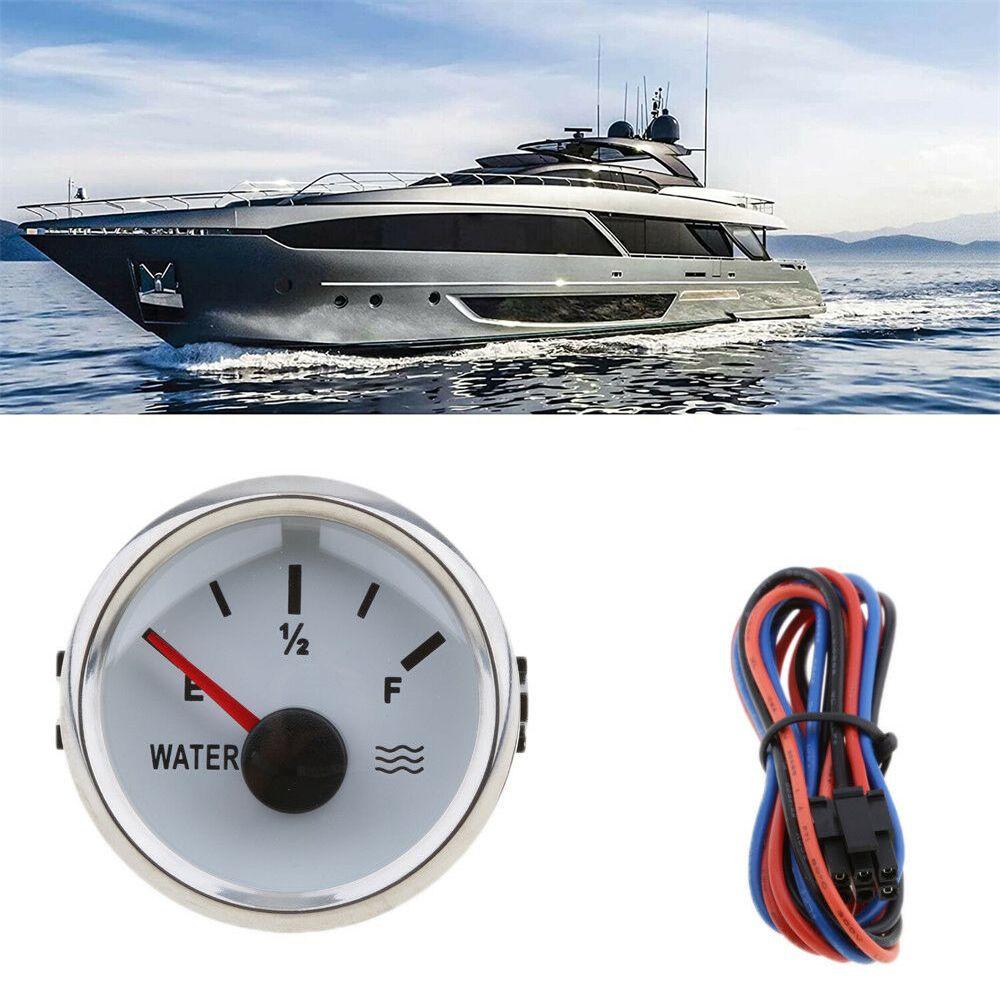 Populer Water Level Gauge Aksesoris White Yacht Waterproof Backlight Mobil RV Marine