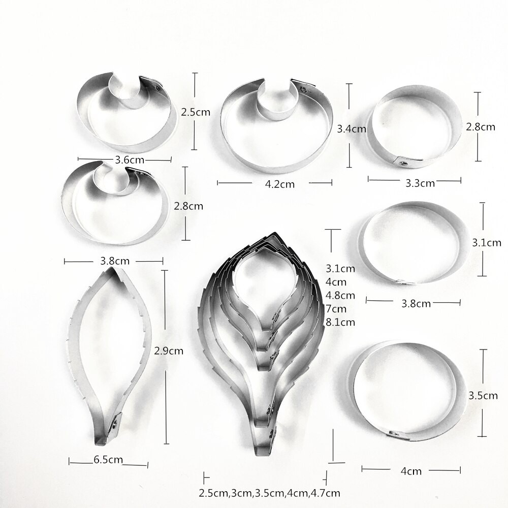 Calceolaria flower Petal and leaf  Set Cutters,clay flower , Sugarcraft cutters,flower cutter,